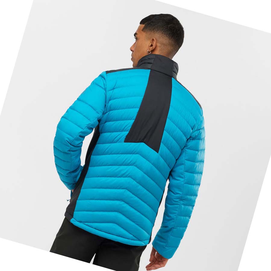 Salomon ESSENTIAL XWARM DOWN INSULATED Kabát Férfi Kék | HU 2316ZUT